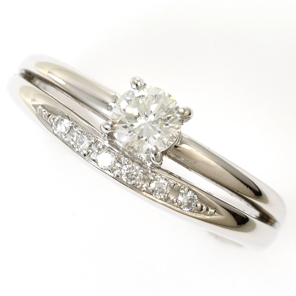 VINTAGE Silver Diamond Ring